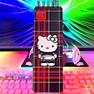 Hello Kitty List Notepad Note Pad Long Reporters Rock Plaid Punk 2023 Sanrio